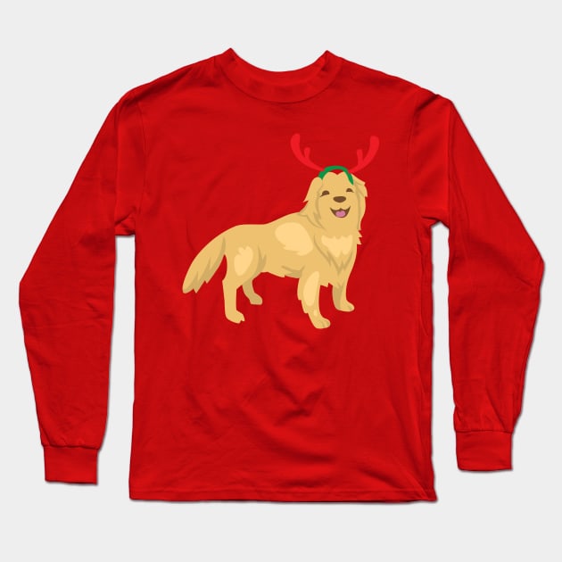 Golden Retriever Long Sleeve T-Shirt by hippyhappy